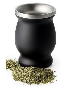Calabaza Mate Inox Negra
