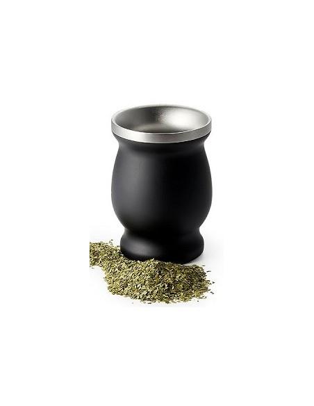 Calabaza Mate Inox Negra