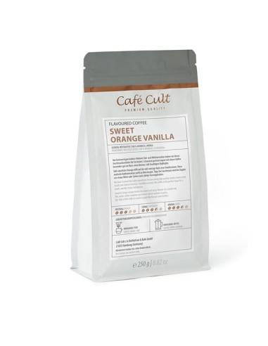 Cafe Cult Gourmet en Grano Aromatizado Vainilla Y Naranja Dulce 250gr