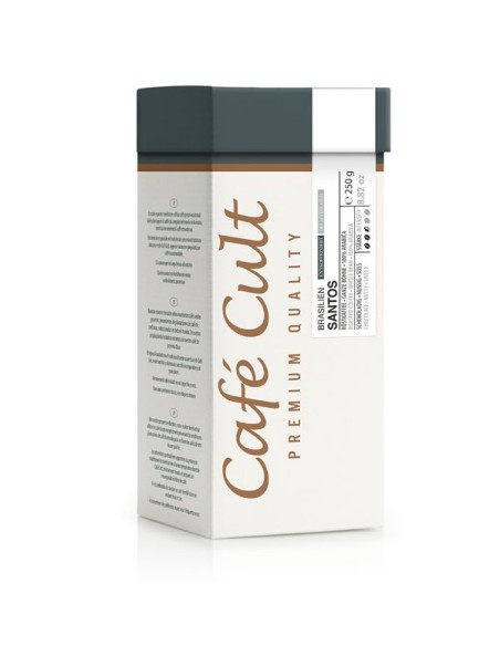 Cafe Cult Gourmet en Grano de Brasil Santos Descafeinado