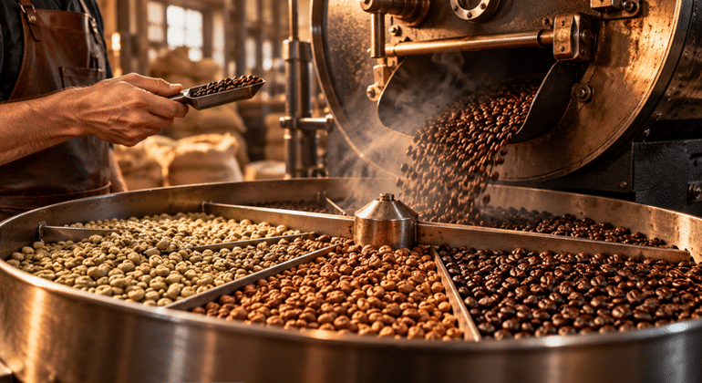 El tueste del café gourmet: cómo se desarrollan sus aromas